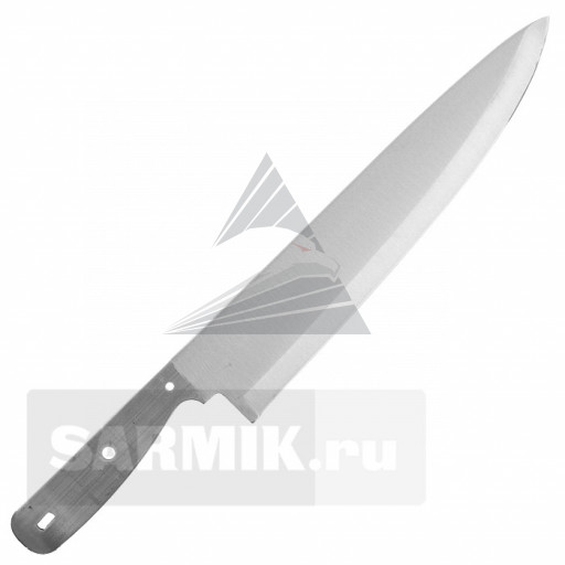 Клинок кухонного ножа "Chef 370", 440С нержавеющая сталь