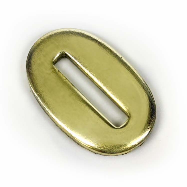 Больстер R35, латунь (35×19×3 мм, отверстие 19×3 мм)