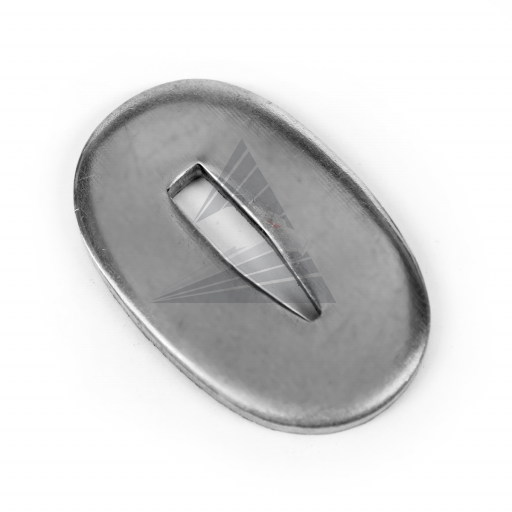 Больстер V30, нейзильбер (30×17×3 мм, V-отверстие 14×3 мм)