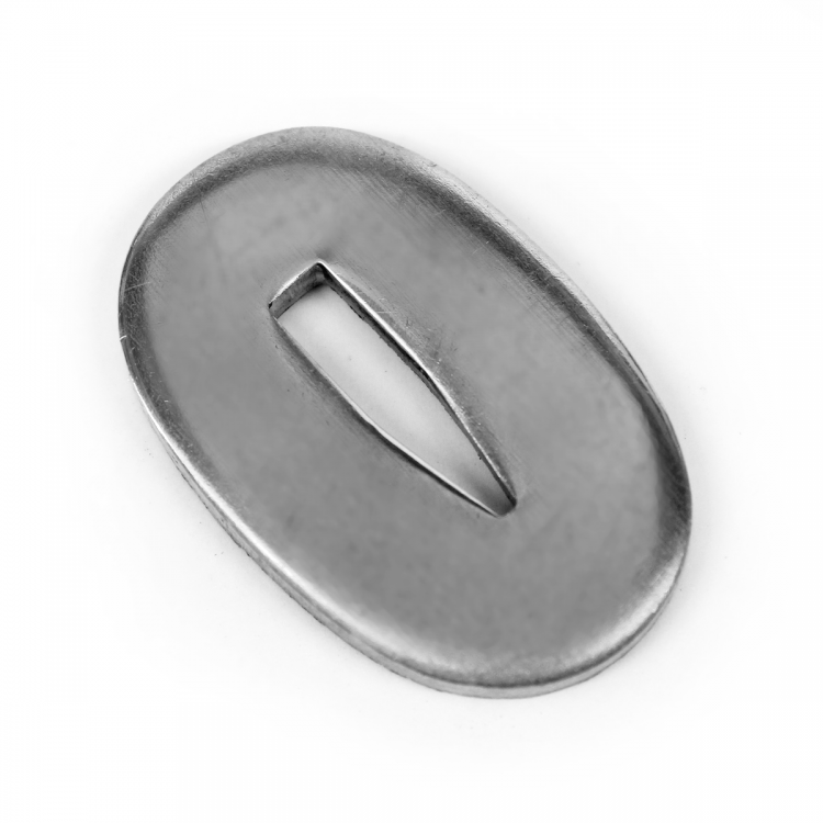 Больстер V30, нейзильбер (30×17×3 мм, V-отверстие 14×3 мм)