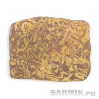 Мокуме (медь-латунь), 107х85х5мм