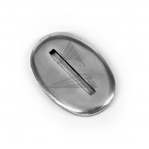 Больстер R25, нейзильбер (25×16×3 мм, отверстие 13×1,5 мм)