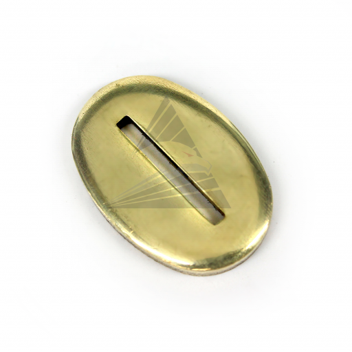 Больстер R25, латунь (25×16×3 мм, отверстие 13×1,5 мм)