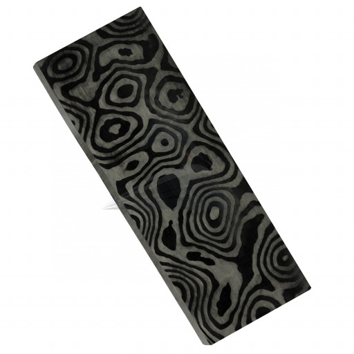 Карбон дамасский, плашка 120×50×5 мм