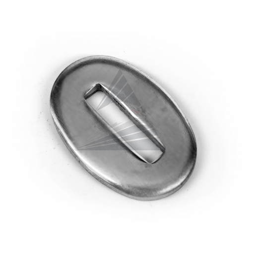 Больстер R24, нейзильбер (24×17×3 мм, отверстие 13×3 мм)