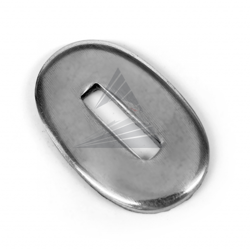 Больстер R30, нейзильбер (30×19×3 мм, отверстие 13×3 мм)