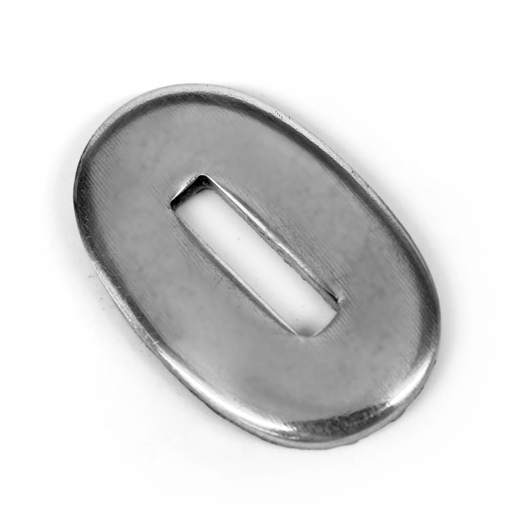 Больстер R30, нейзильбер (30×19×3 мм, отверстие 13×3 мм)