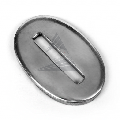 Больстер R32, нейзильбер (32×21×3 мм, отверстие 20×3 мм)