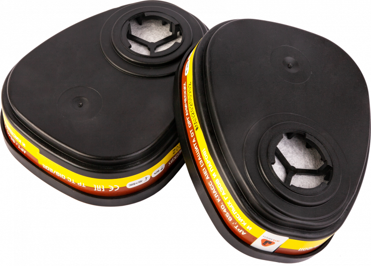 Фильтр противогазовый Jeta Safety 6510 для защиты от органических газов и паров класса А1, в упаковке 2 шт