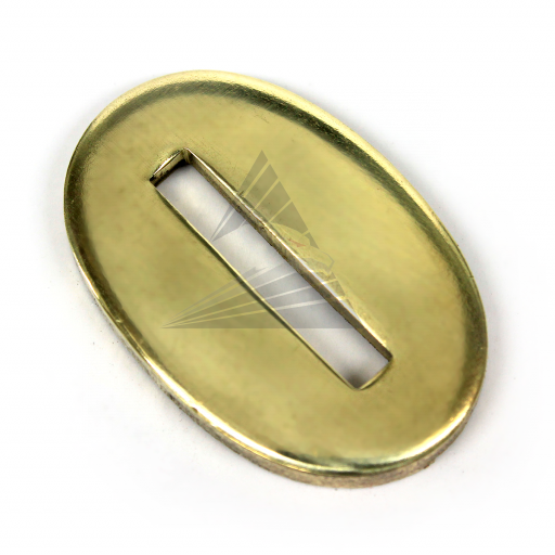 Больстер R32, латунь (32×21×3 мм, отверстие 20×3 мм)