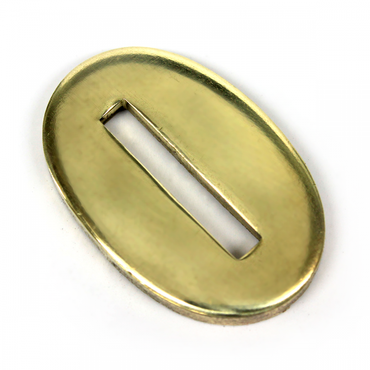 Больстер R32, латунь (32×21×3 мм, отверстие 20×3 мм)