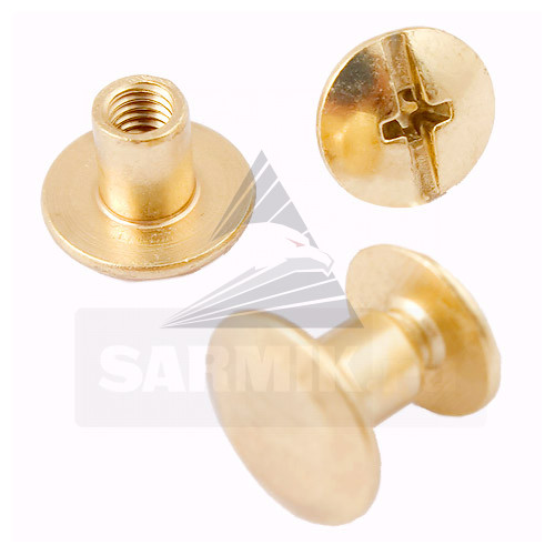 Винт латунь 6 мм (5 шт.), Чехия