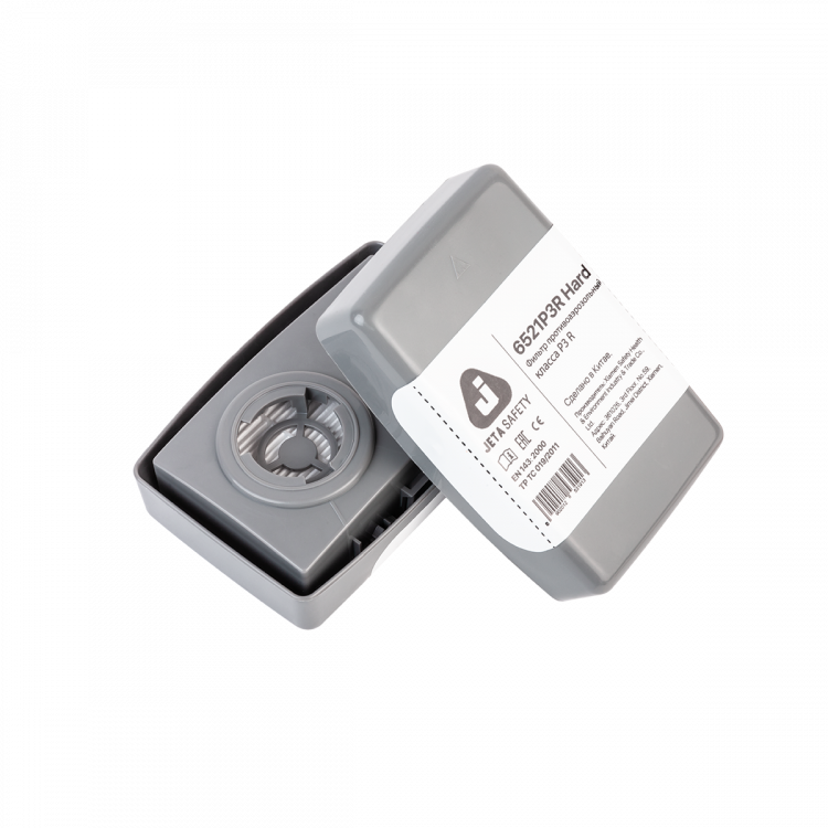 Фильтр Jeta Safety Hard 6521P3R в пластиковом корпусе противоаэрозольный класса P3 R (уп.2шт)