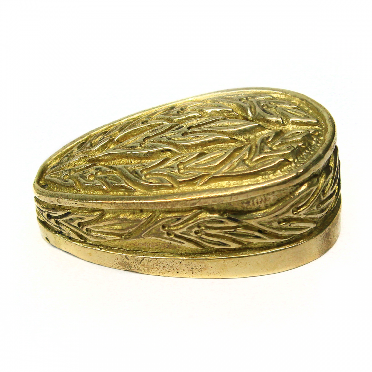 Тыльник №21, латунь, литьё (40×23 мм, высота 17 мм)