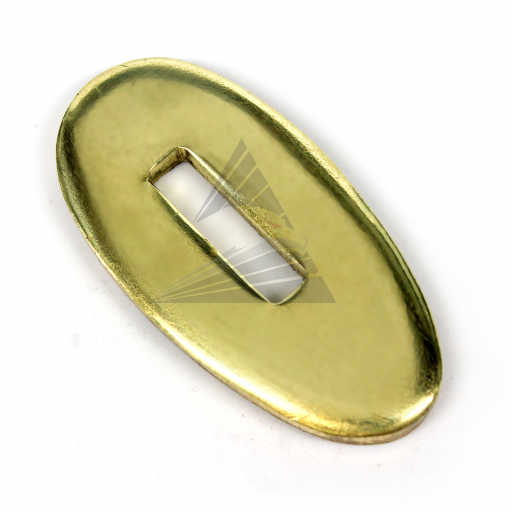 Больстер R35~, латунь (35×18×3 мм, отверстие 14×3 мм)