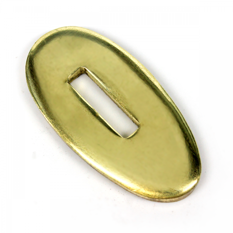 Больстер R35~, латунь (35×18×3 мм, отверстие 14×3 мм)