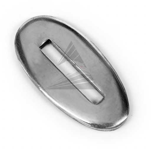 Больстер R35E, нейзильбер (35×17×3 мм, отверстие 20×3,5 мм)