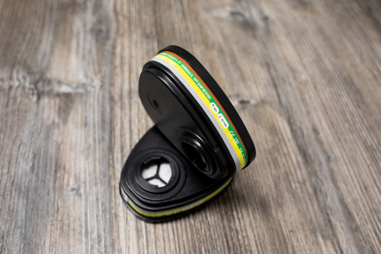 Фильтр противогазовый Jeta Safety 6541 для защиты от органических, неорганических, кислых газов и аммиака класса AВЕK1, упаковка 2шт