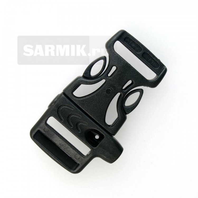 Фастекс со свистком 21х50 мм, чёрный