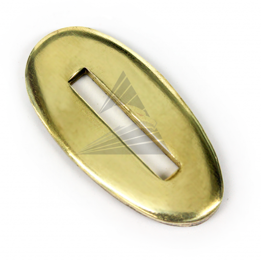 Больстер R35E, латунь (35×17×3 мм, отверстие 20×3,5 мм)