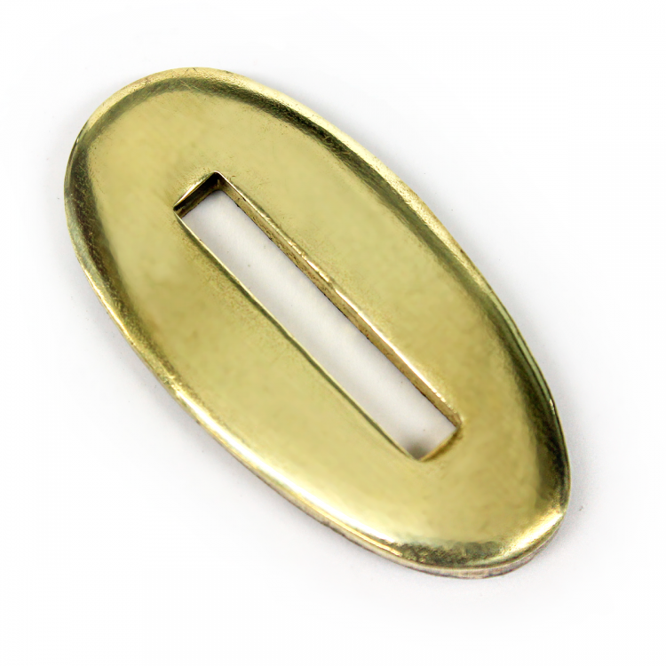 Больстер R35E, латунь (35×17×3 мм, отверстие 20×3,5 мм)