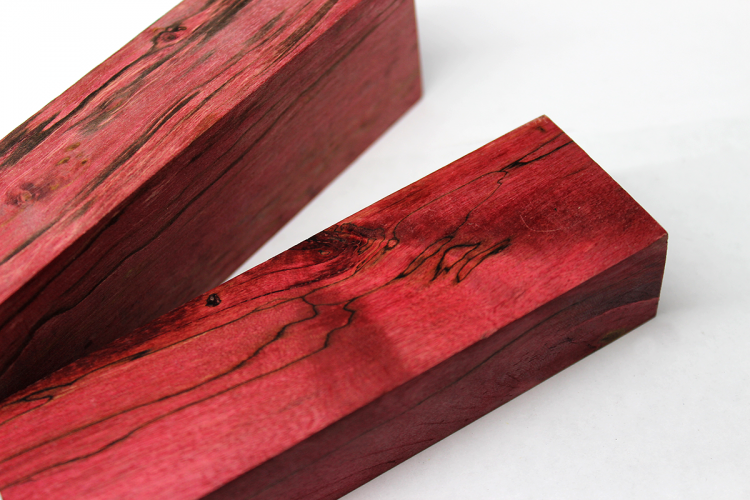 Дерево стабилизированное, шпальт, красный