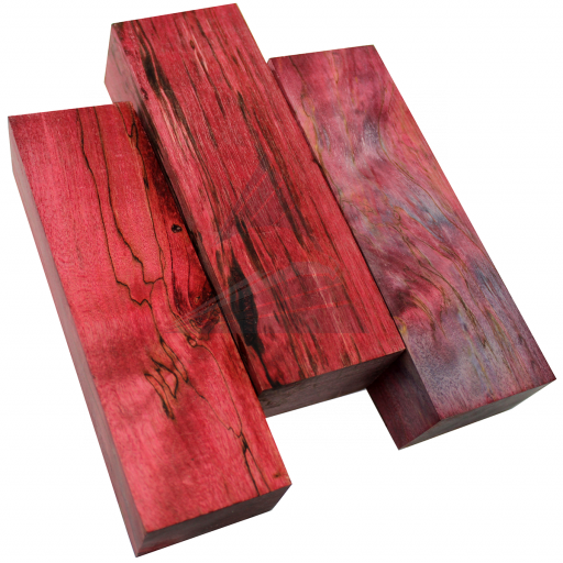 Дерево стабилизированное, шпальт, красный