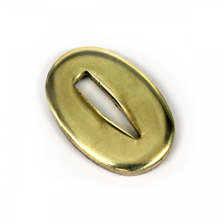 Больстер V24, латунь (24×17×3 мм, V-отверстие 13×3 мм)