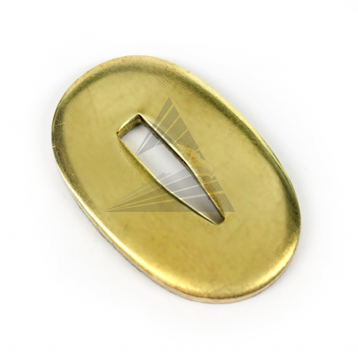 Больстер V30, латунь (30×17×3 мм, V-отверстие 14×3 мм)