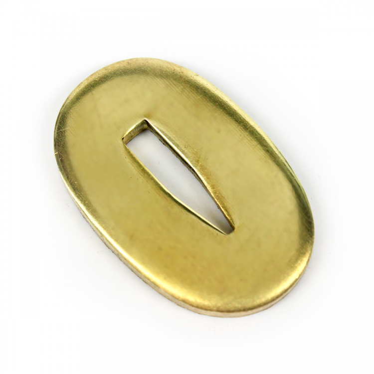 Больстер V30, латунь (30×17×3 мм, V-отверстие 14×3 мм)