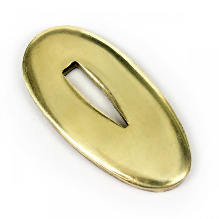 Больстер V35, латунь (35x17x3мм, V-отверстие 14x3мм)