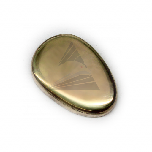 Тыльник, латунь (32×22 мм), вогнутый с бортиками