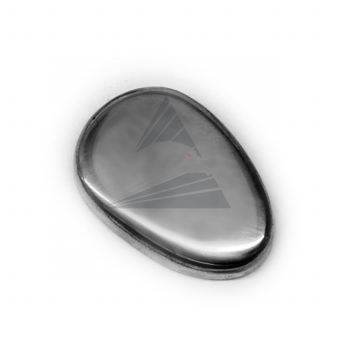 Тыльник, нейзильбер (32×22 мм), вогнутый с бортиками