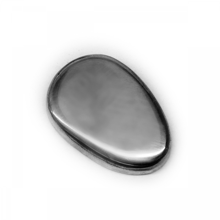 Тыльник, нейзильбер (32×22 мм), вогнутый с бортиками