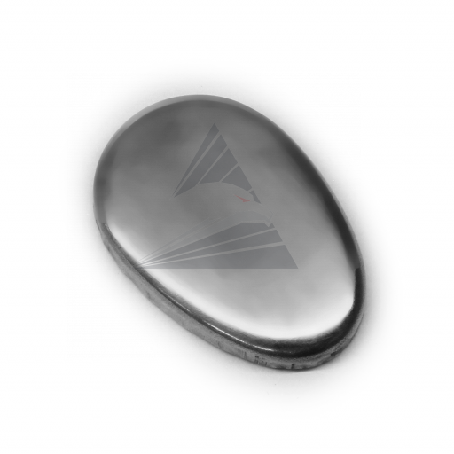 Тыльник, нейзильбер (36×25×4 мм, без отверстия), вогнутый с бортиками