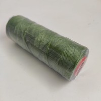 Нить вощёная Dafna зелёная, полиэстр, 1 мм