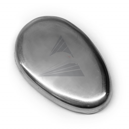 Тыльник, нейзильбер (46x30x4 мм, без отверстия), вогнутый с бортиками
