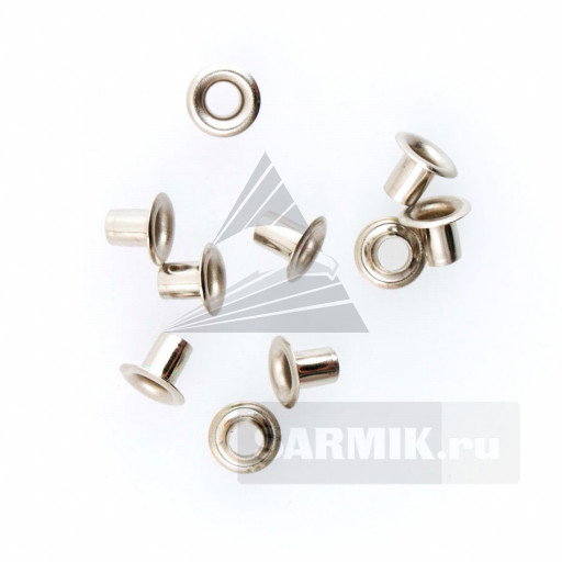 Люверсы для кайдекса, 5 мм, хром (10 шт.)