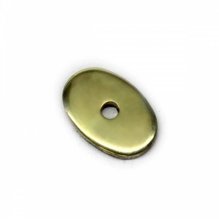 Тыльник, латунь (25×16 мм, отверстие 3,5 мм), плоский