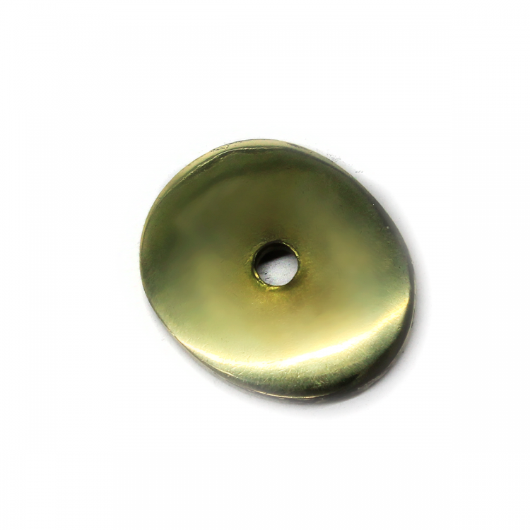 Тыльник, латунь (28×23 мм, отверстие 3,5 мм), вогнутый