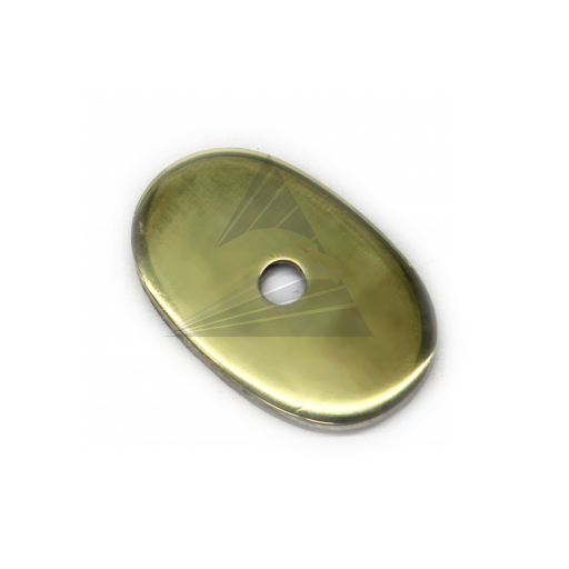Тыльник, латунь (30×19 мм, отверстие 3,5 мм), плоский