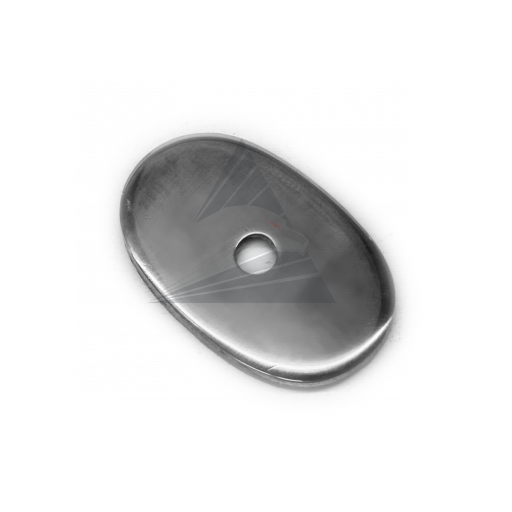 Тыльник, нейзильбер (30×19 мм, отверстие 3,5 мм), плоский