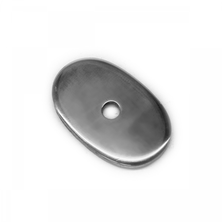 Тыльник, нейзильбер (30×19 мм, отверстие 3,5 мм), плоский