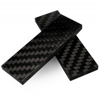 Карбон (крупный рисунок), комплект из двух плашек 120×40×9 мм