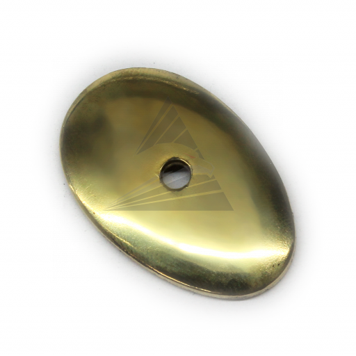 Тыльник, латунь (39×25 мм, отверстие 3,5 мм), вогнутый