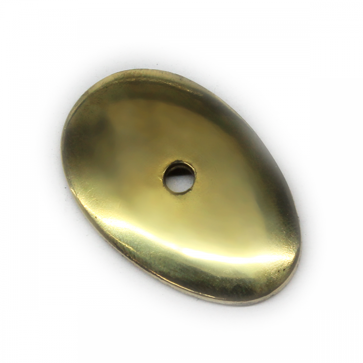 Тыльник, латунь (39×25 мм, отверстие 3,5 мм), вогнутый