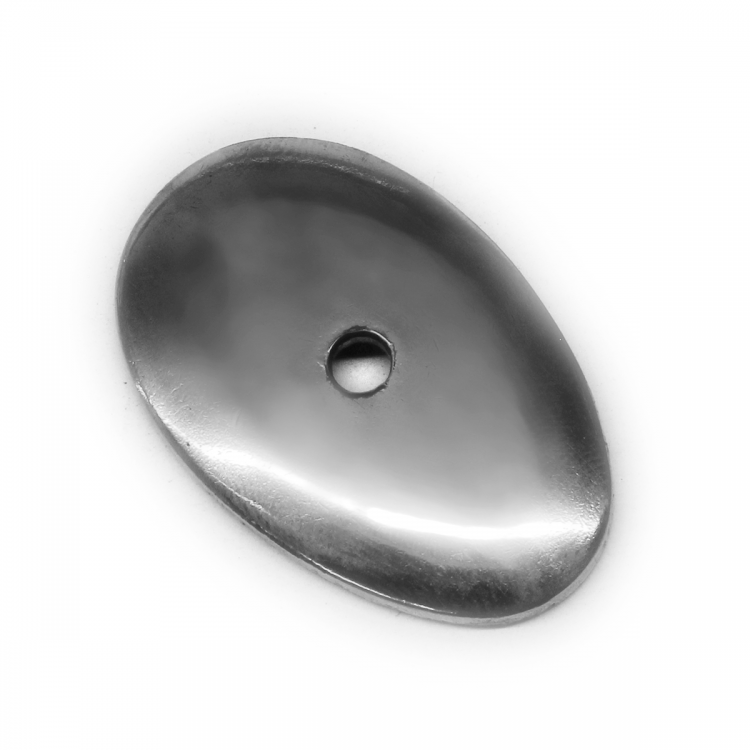 Тыльник, нейзильбер (39×25 мм, отверстие 3,5 мм), вогнутый