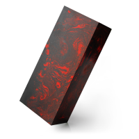 Форин, блок под всадной монтаж 120X40X35 мм  (чёрно-красный)