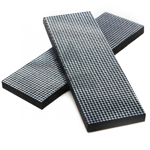 Карбон чёрно-белый, комплект из двух плашек 120×40×7 мм