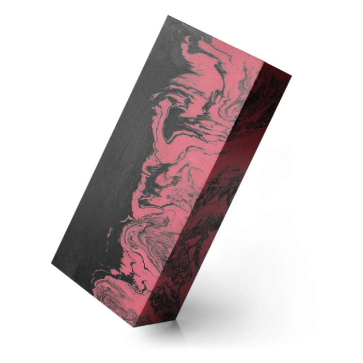 Форин, блок под всадной монтаж 120×40×35 мм  (чёрно-розовый)